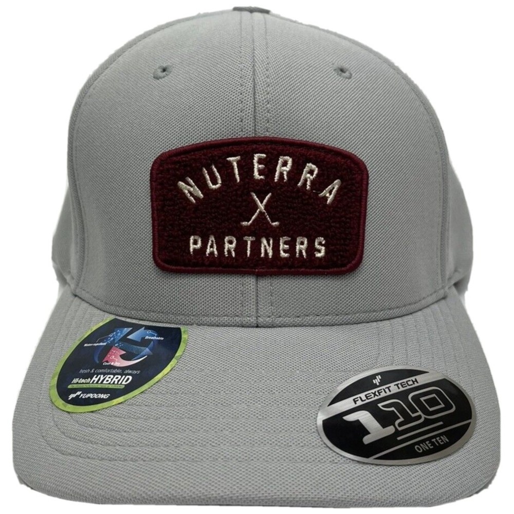 Ping 110 One Ten Flexfit Tech Gray Golf Nuterra Patch Strapback
